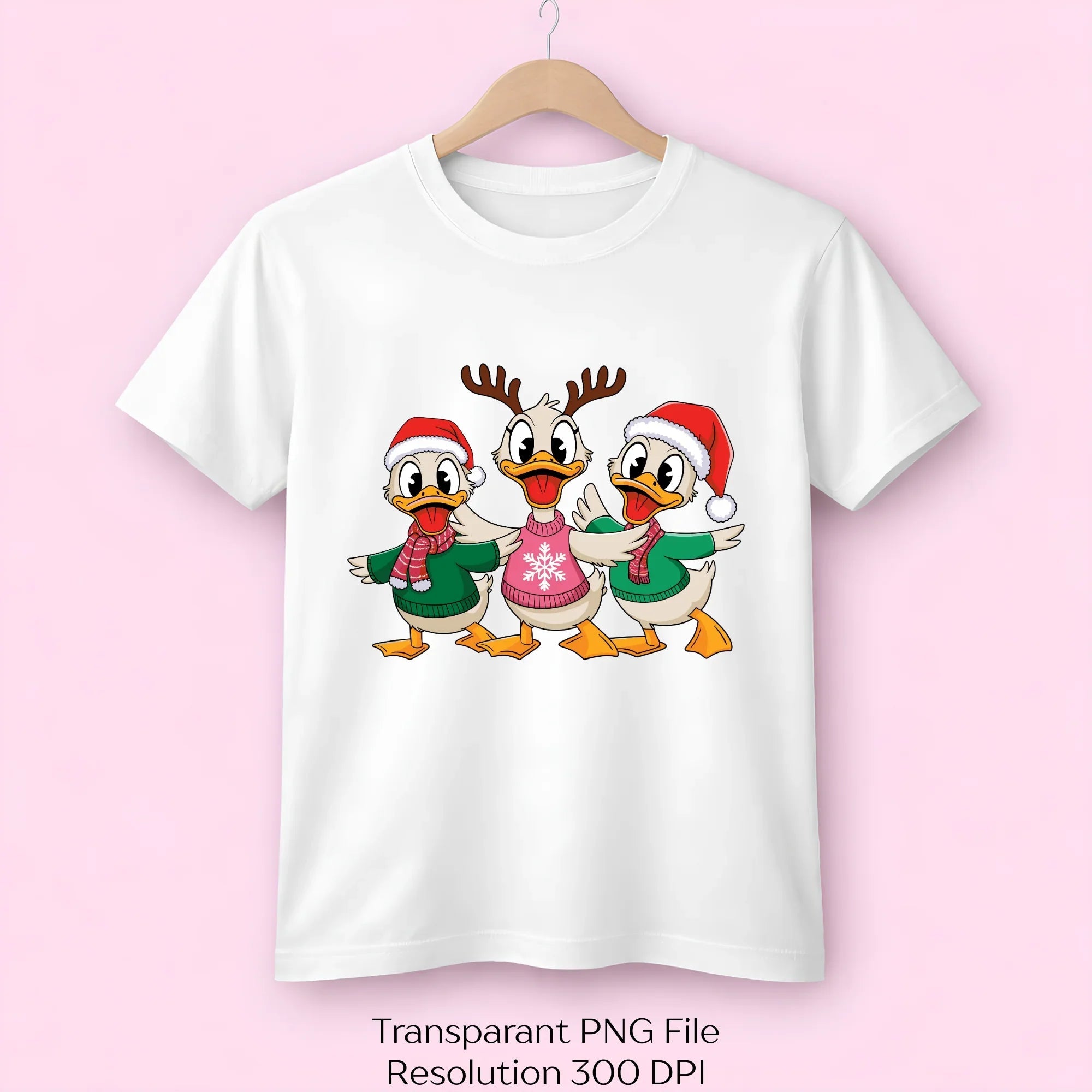Merry Duck Christmas Trio Festive Ducks Clipart Bundle - CraftNest - Digital Crafting and Art