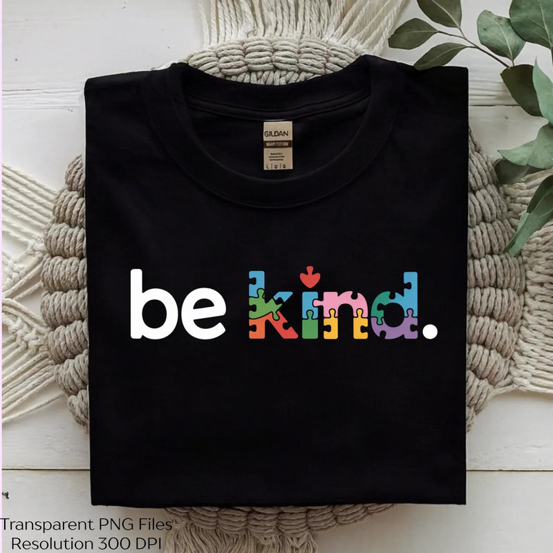 Be Kind Autism Puzzle Letter Shirt Clipart Bundle - CraftNest - Digital Crafting and Art