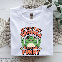 Mental Health Funny Frog Shirt Clipart Bundle - CraftNest - Digital Crafting and Art
