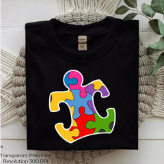 Autism Puzzle Piece Awareness Shirt Clipart Bundle - CraftNest - Digital Crafting and Art