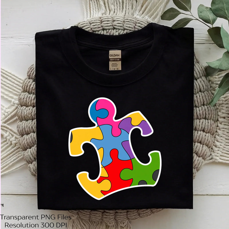 Autism Puzzle Piece Awareness Shirt Clipart Bundle - CraftNest - Digital Crafting and Art
