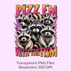 Raccoon Meme Rizz Em Clipart Bundle