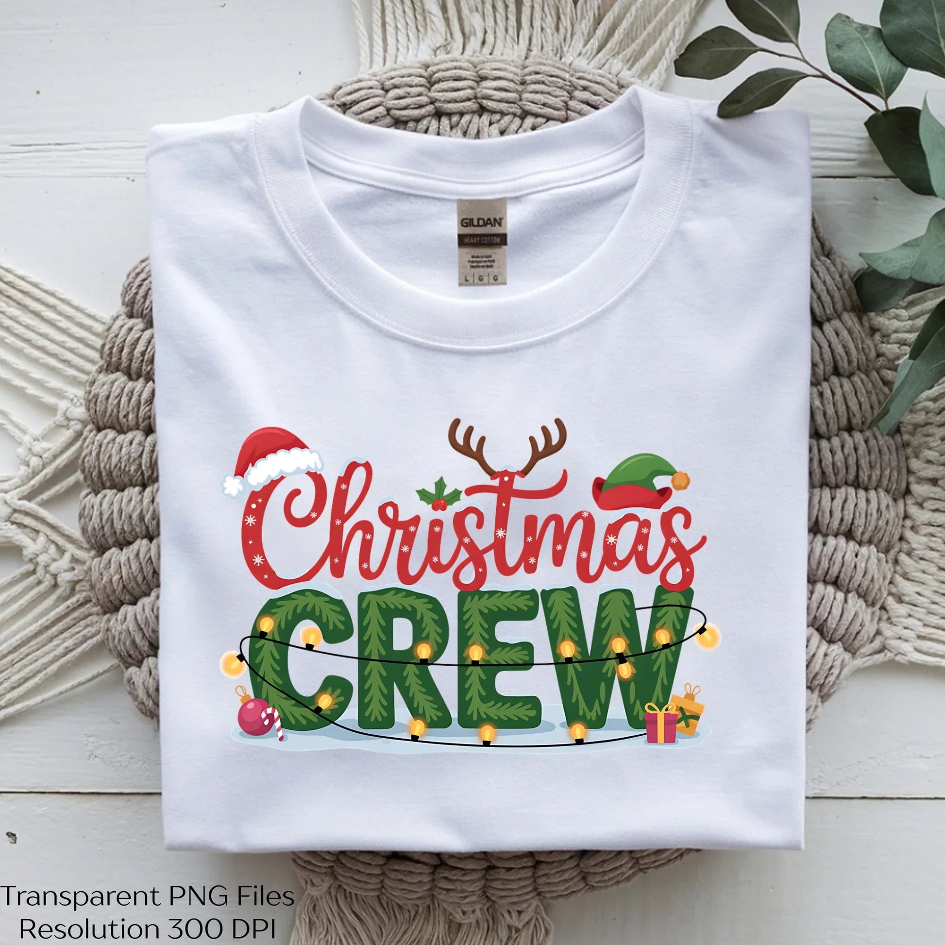 Christmas Crew Holiday Shirt Clipart Bundle - CraftNest - Digital Crafting and Art