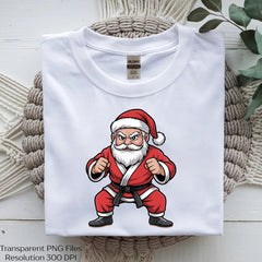 Santa Claus Martial Arts Christmas SVG Bundle - CraftNest - Digital Crafting and Art