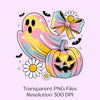 Halloween Ghost Coquette Spooky Clipart Bundle