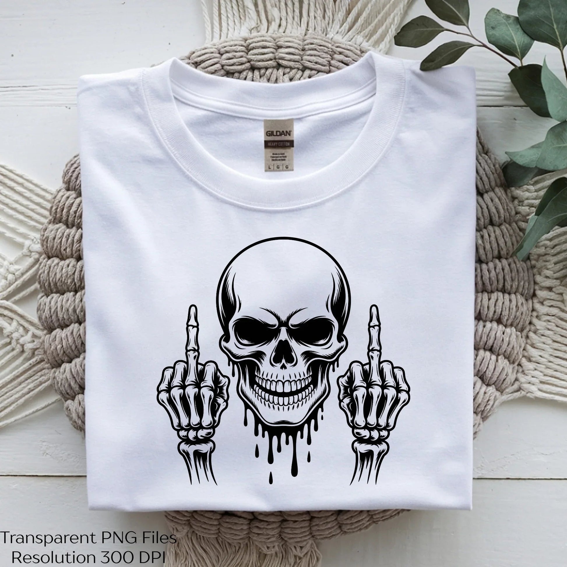 Skull Middle Finger Skeleton Clipart Bundle - CraftNest - Digital Crafting and Art