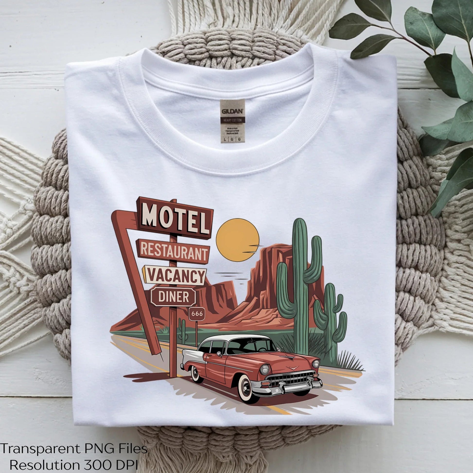 Desert Road Trip Vintage Motel Clipart Bundle - CraftNest - Digital Crafting and Art