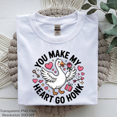 You Make My Heart Go Honk Cute Goose SVG Bundle - CraftNest - Digital Crafting and Art