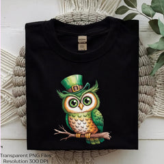 St. Patrick's Day Owl Cute Lucky Clipart Bundle - CraftNest - Digital Crafting and Art