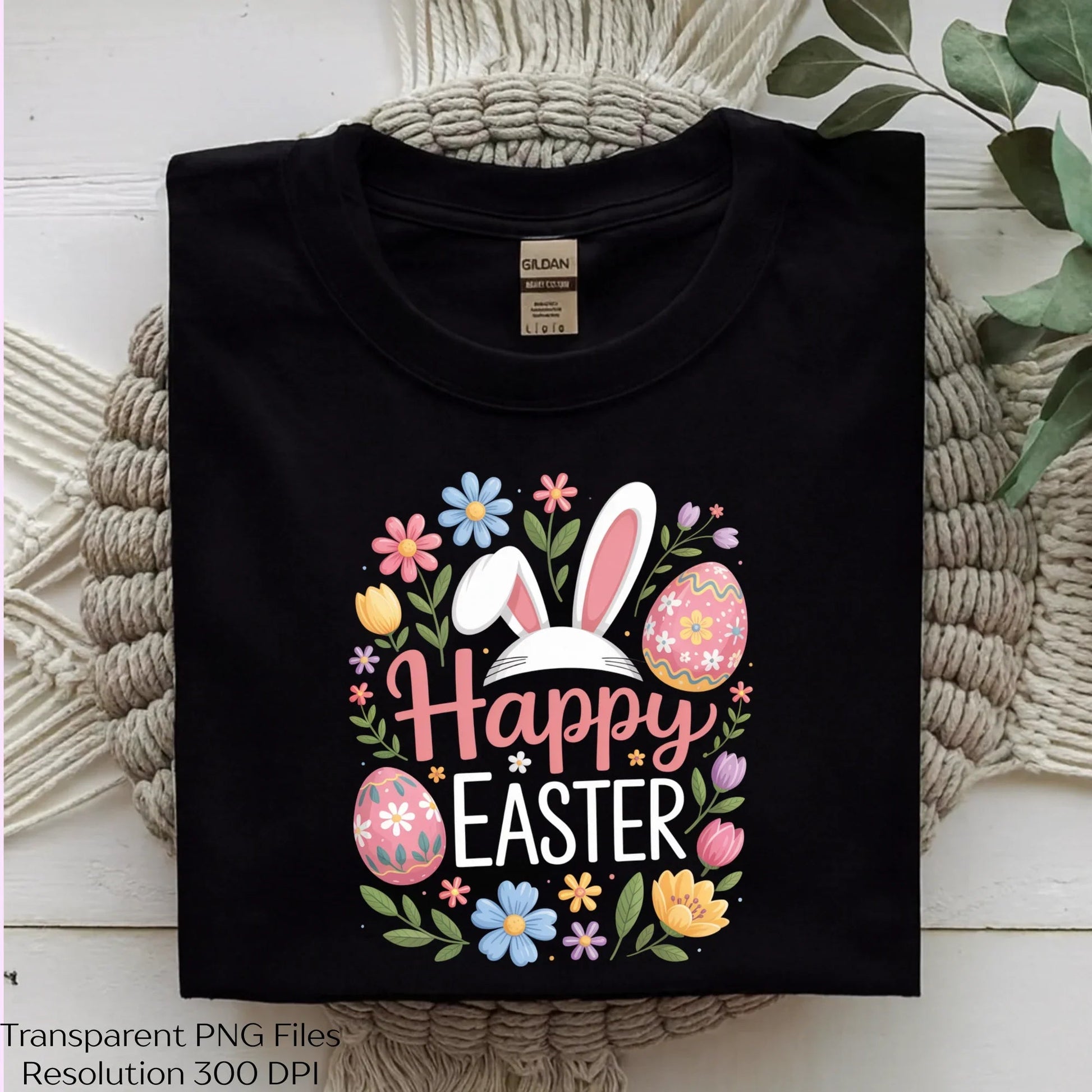 Happy Easter Floral Bunny Clipart Bundle - CraftNest - Digital Crafting and Art