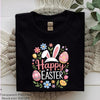 Happy Easter Floral Bunny Clipart Bundle