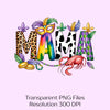 Mama Mardi Gras Clipart Bundle