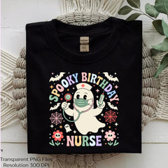 Halloween Ghost Nurse Spooky Birthday SVG Bundle - CraftNest - Digital Crafting and Art