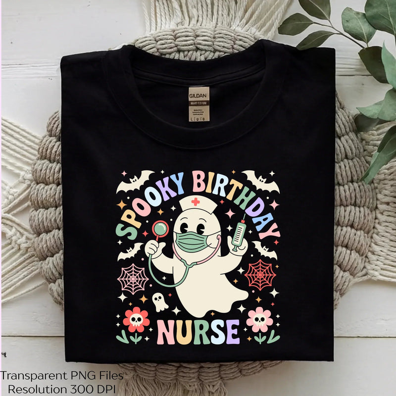 Halloween Ghost Nurse Spooky Birthday SVG Bundle - CraftNest - Digital Crafting and Art