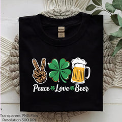 Peace Love Beer St Patrick's Day Clipart Bundle - CraftNest - Digital Crafting and Art