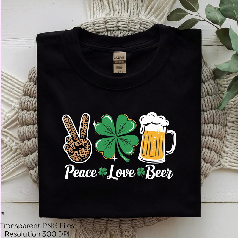 Peace Love Beer St Patrick's Day Clipart Bundle - CraftNest - Digital Crafting and Art
