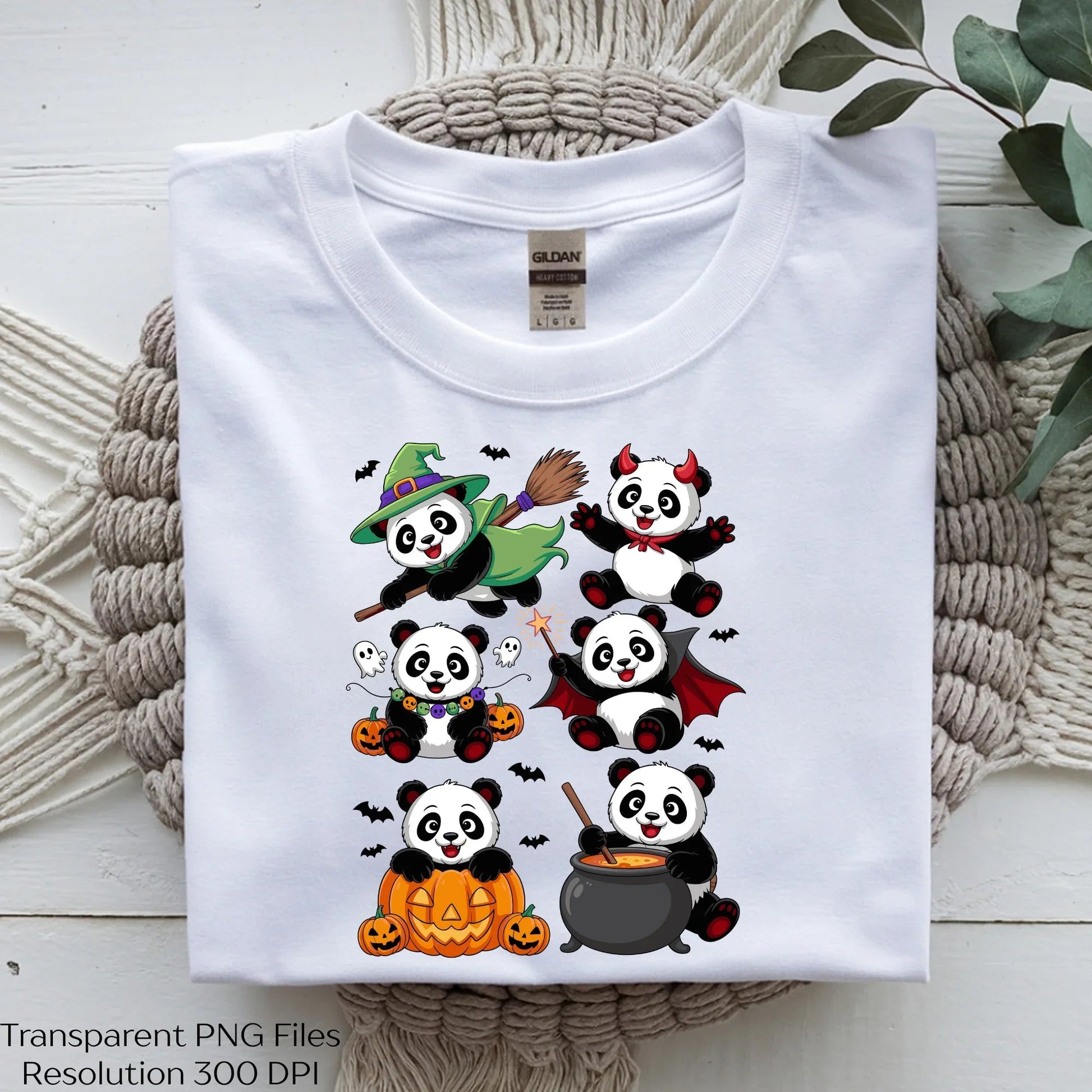 Halloween Panda in Witch & Devil Costumes SVG Bundle - CraftNest - Digital Crafting and Art