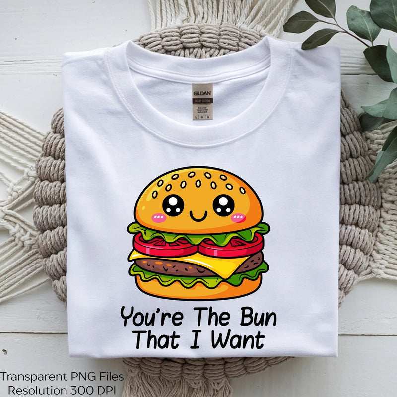 You're the Bun That Wants Burger Pun SVG Bundle - CraftNest - Digital Crafting and Art