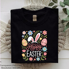 Happy Easter Floral Clipart Bundle - CraftNest - Digital Crafting and Art