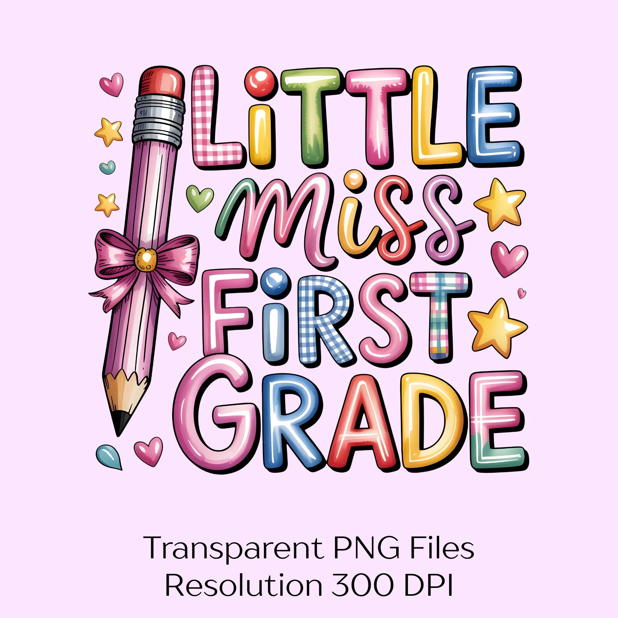 Little Miss First Grade Clipart Bundle - CraftNest - Digital Crafting and Art