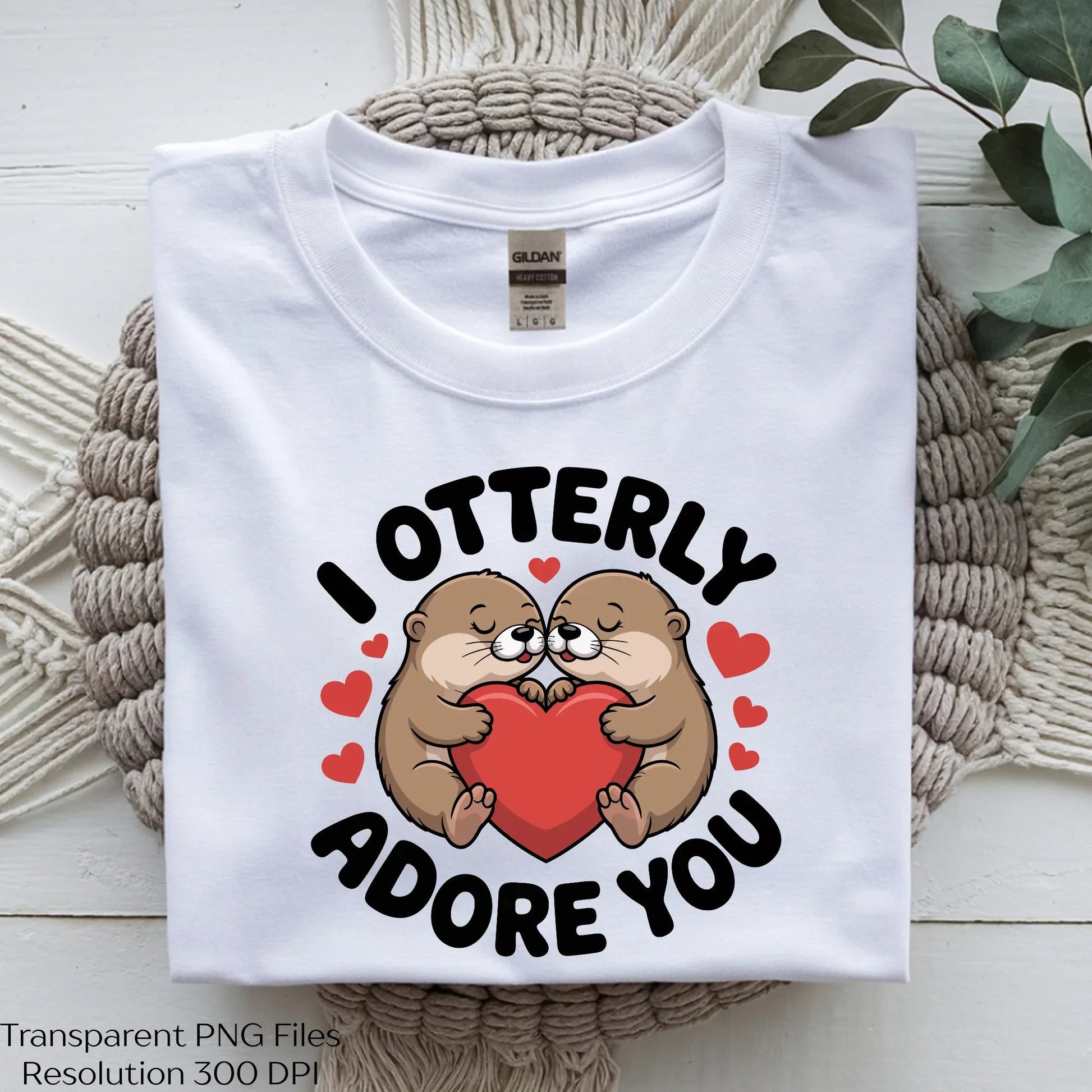 Cute Otter Valentine Day Clipart Bundle - CraftNest - Digital Crafting and Art