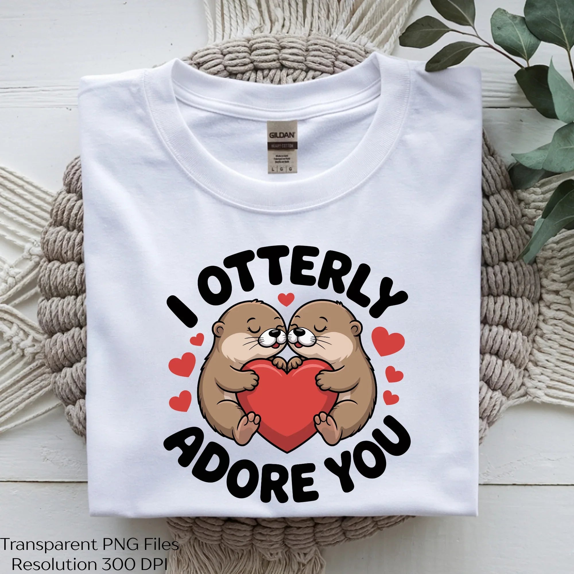 Cute Otter Valentine Day Clipart Bundle - CraftNest - Digital Crafting and Art