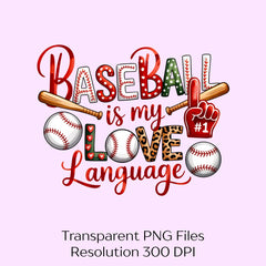 Baseball Love Language Clipart Bundle - CraftNest - Digital Crafting and Art