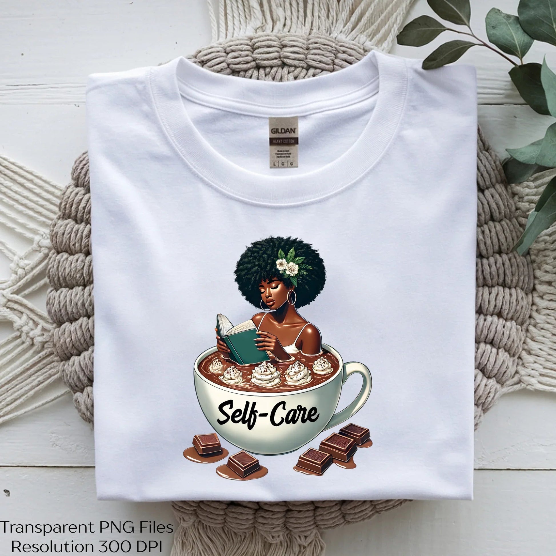 Self Care Black African Woman Clipart Bundle - CraftNest - Digital Crafting and Art
