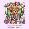 Moo Chas Grassias Cow Clipart Bundle