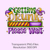 Getting Drunk Please Wait Clipart Bundle
