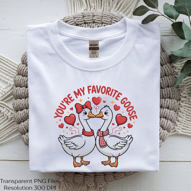 You're My Favorite Goose Valentine Clipart Bundle - CraftNest - Digital Crafting and Art