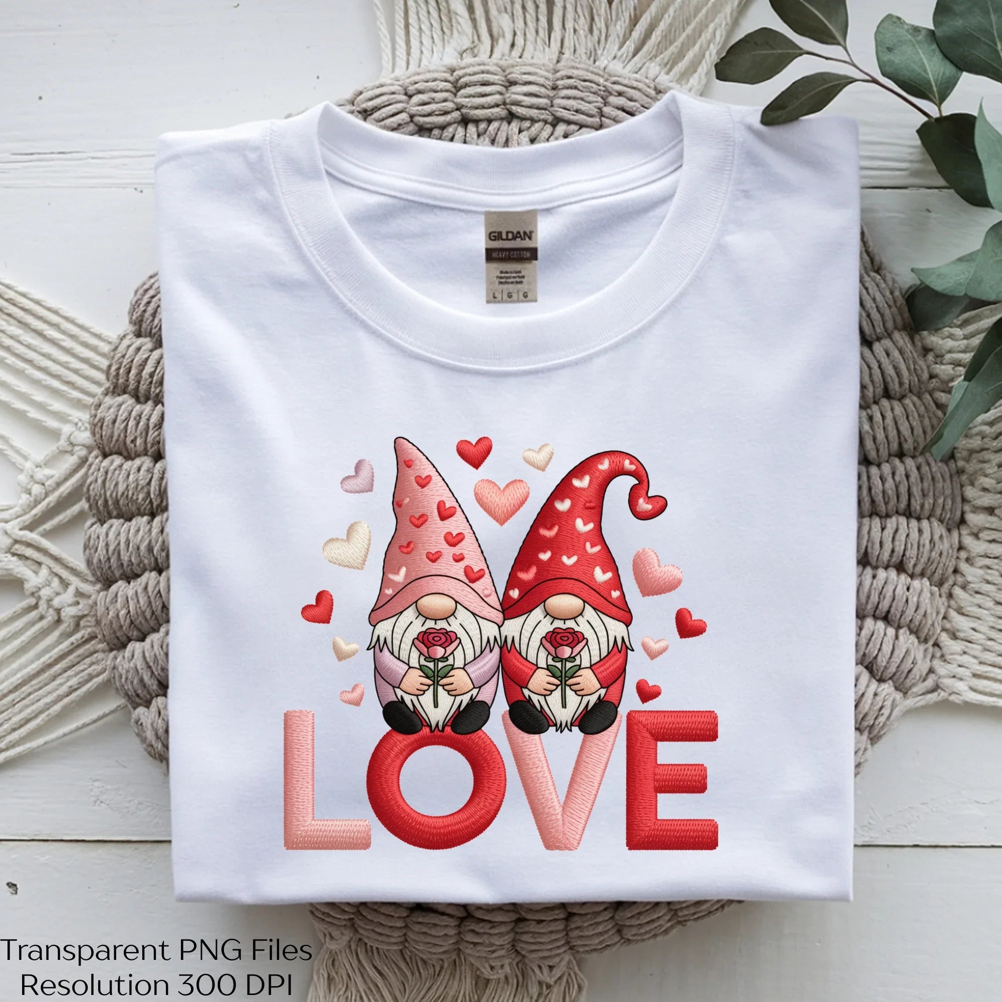 Embroidery Style Cupid Gnomes Valentine Clipart Bundle - CraftNest - Digital Crafting and Art