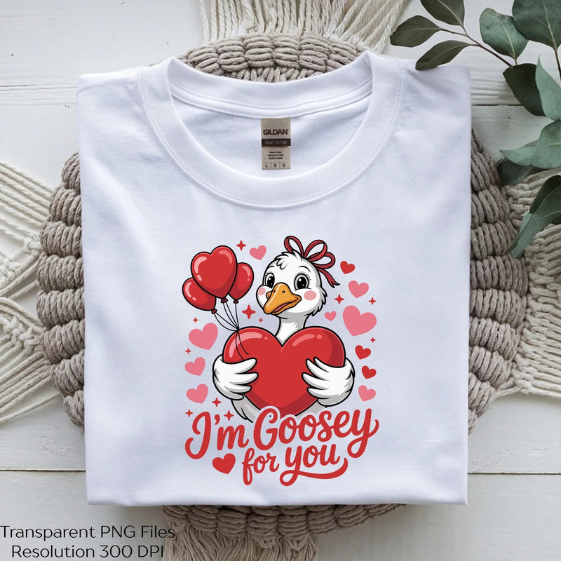Lovely Cute Goose Duck Valentine Day Clipart Bundle - CraftNest - Digital Crafting and Art