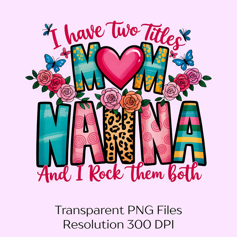 Mom and Nanna Clipart Bundle - CraftNest - Digital Crafting and Art