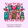 Mom and Nanna Clipart Bundle