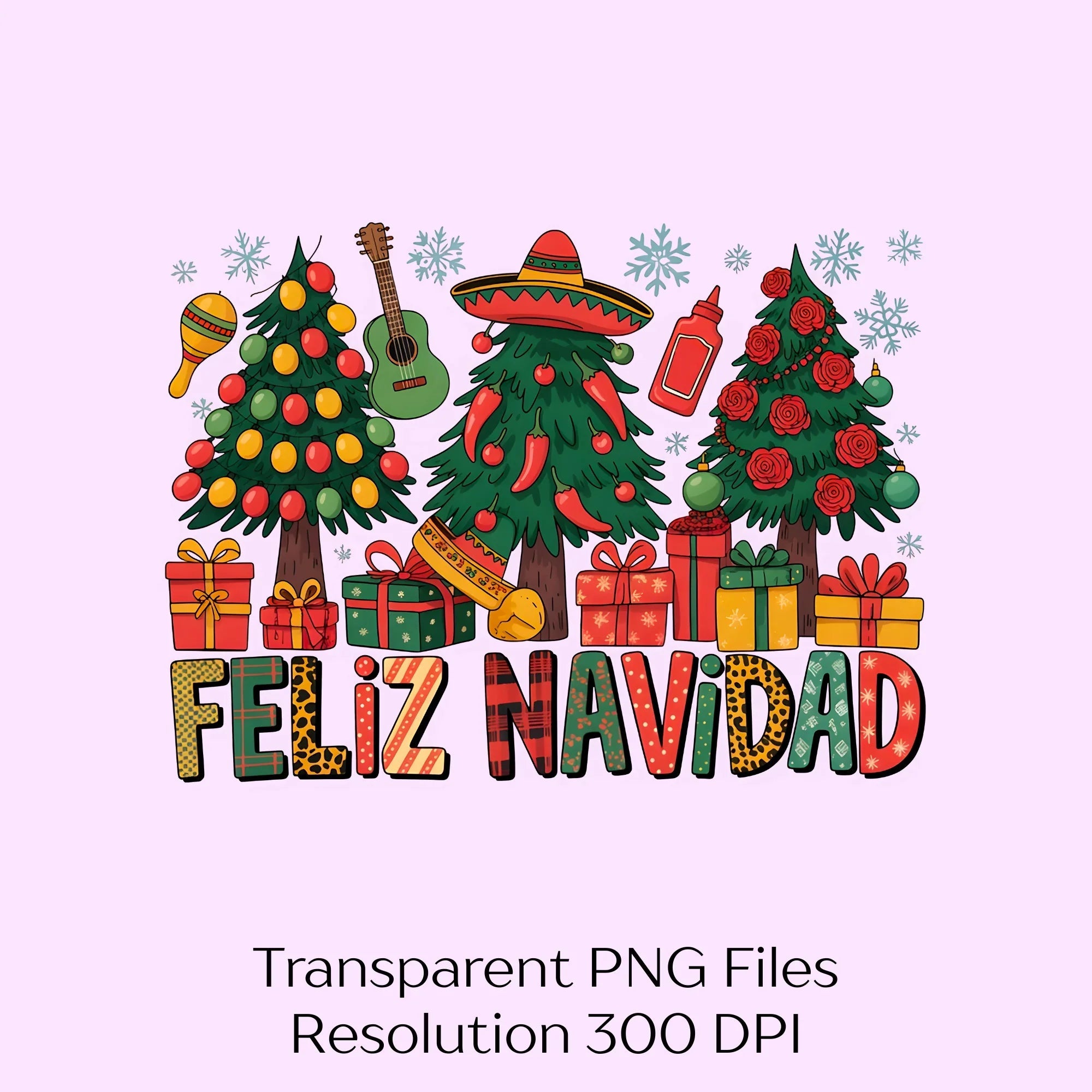 Feliz Navidad Christmas Clipart Bundle - CraftNest - Digital Crafting and Art