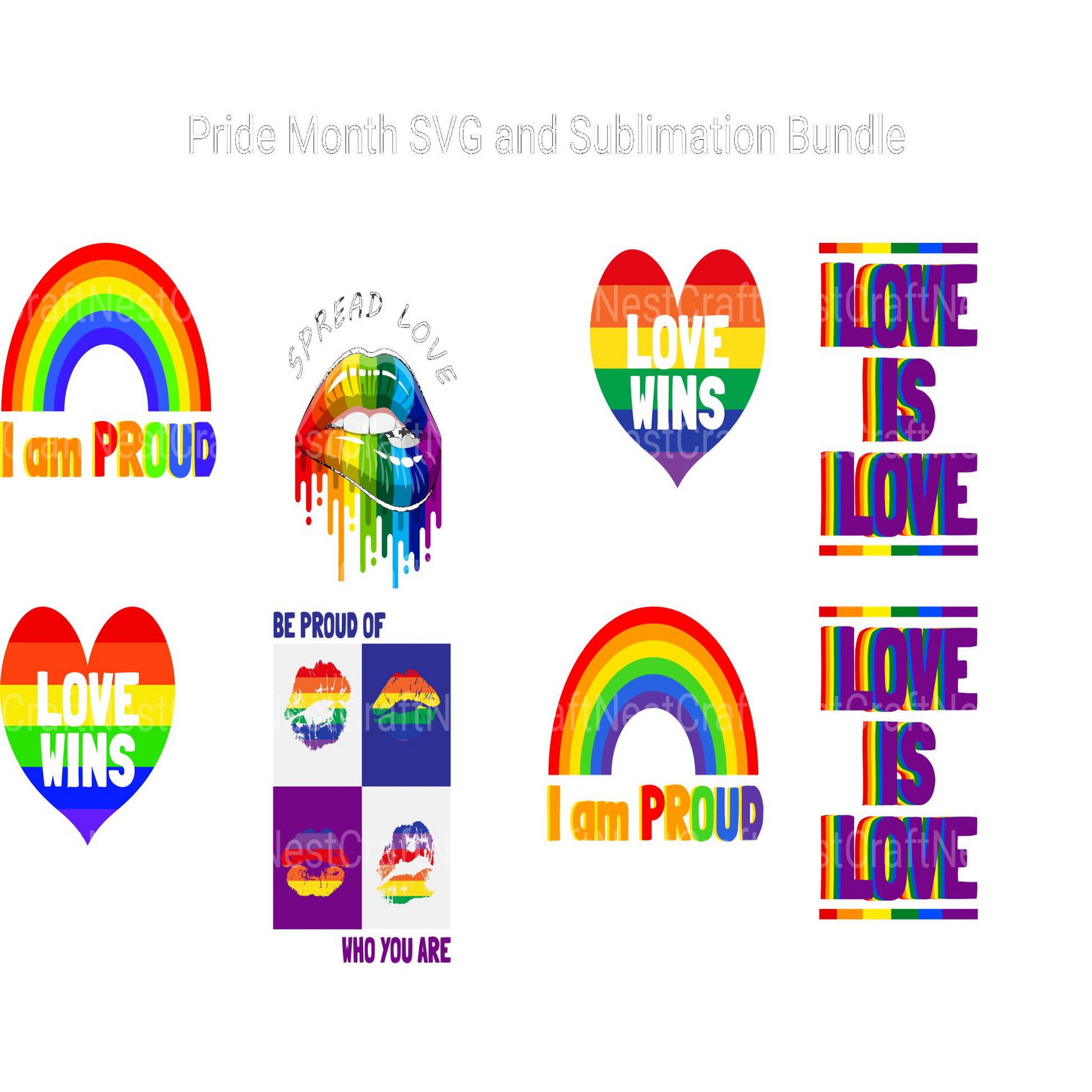 Pride SVG Bundle - CraftNest - Digital Crafting and Art