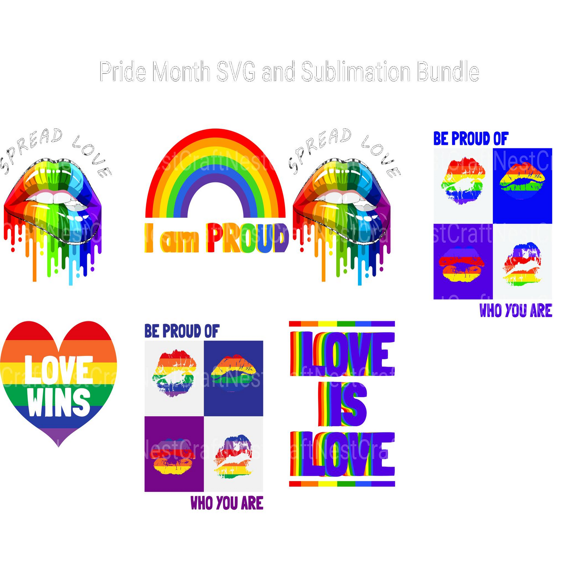 Pride SVG Bundle - CraftNest - Digital Crafting and Art