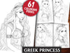 Greek Princess Coloring Book