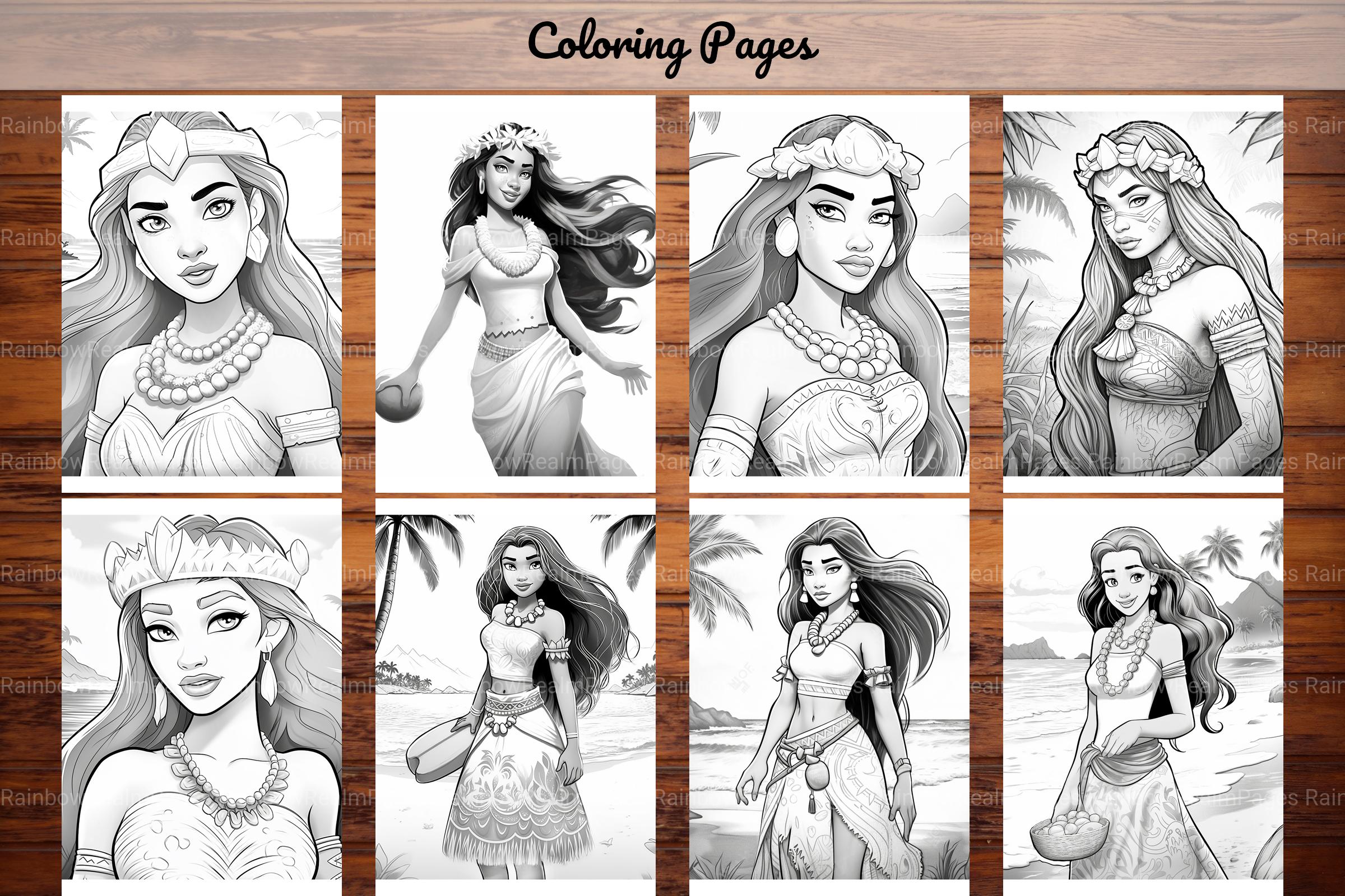 Polynesian Princess Coloring Book