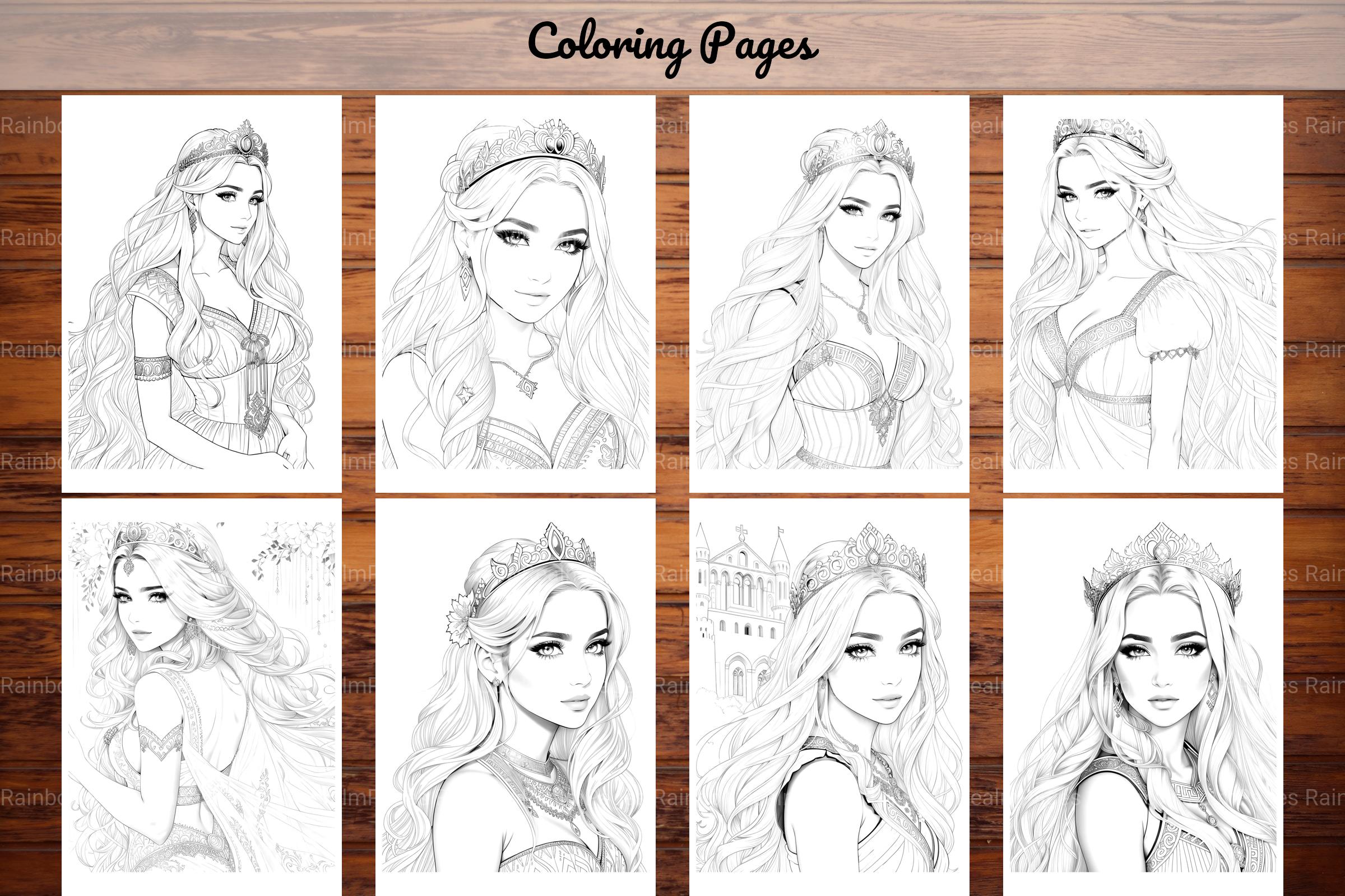 Greek Princess Coloring Book
