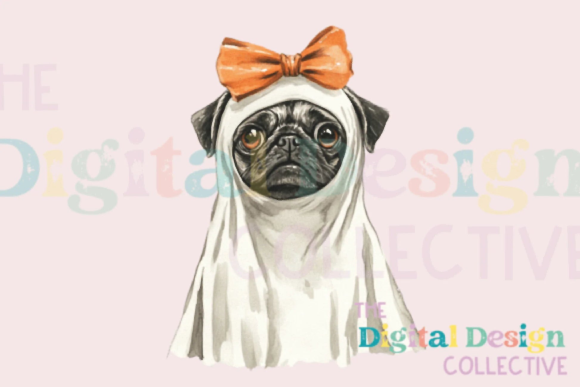 Pug Dog Ghost Halloween Clipart Bundle - CraftNest - Digital Crafting and Art