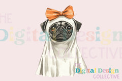 Pug Dog Ghost Halloween Clipart Bundle - CraftNest - Digital Crafting and Art
