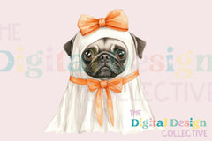 Pug Dog Ghost Halloween Clipart Bundle - CraftNest - Digital Crafting and Art