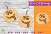 Pumpkin Face Laser Cut Earrings SVG Bundle