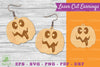 Pumpkin Face Laser Cut Earrings SVG Bundle