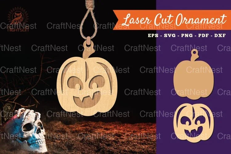 Pumpkin Halloween Ornament SVG Bundle - CraftNest - Digital Crafting and Art