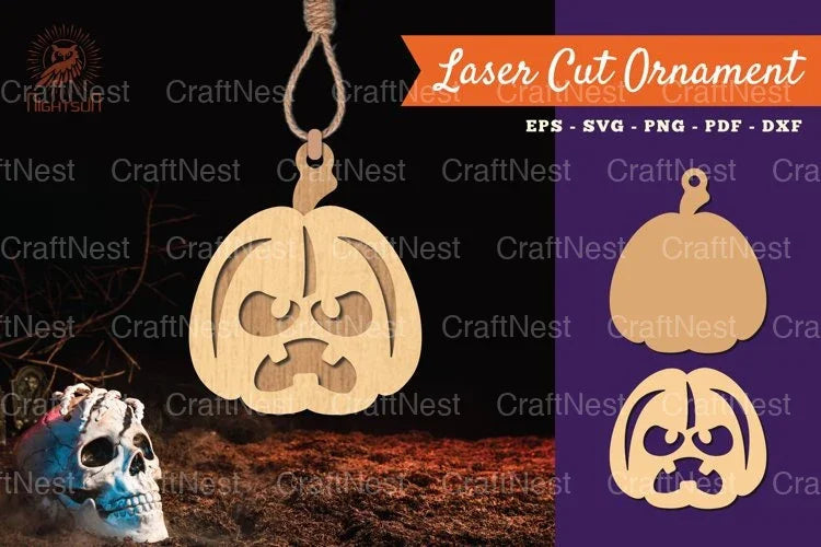 Pumpkin Halloween Ornament SVG Bundle - CraftNest - Digital Crafting and Art