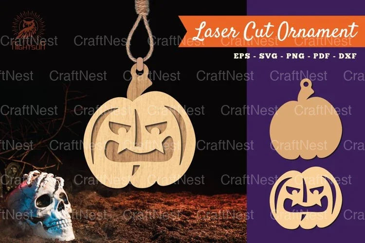 Pumpkin Halloween Ornament SVG Bundle - CraftNest - Digital Crafting and Art