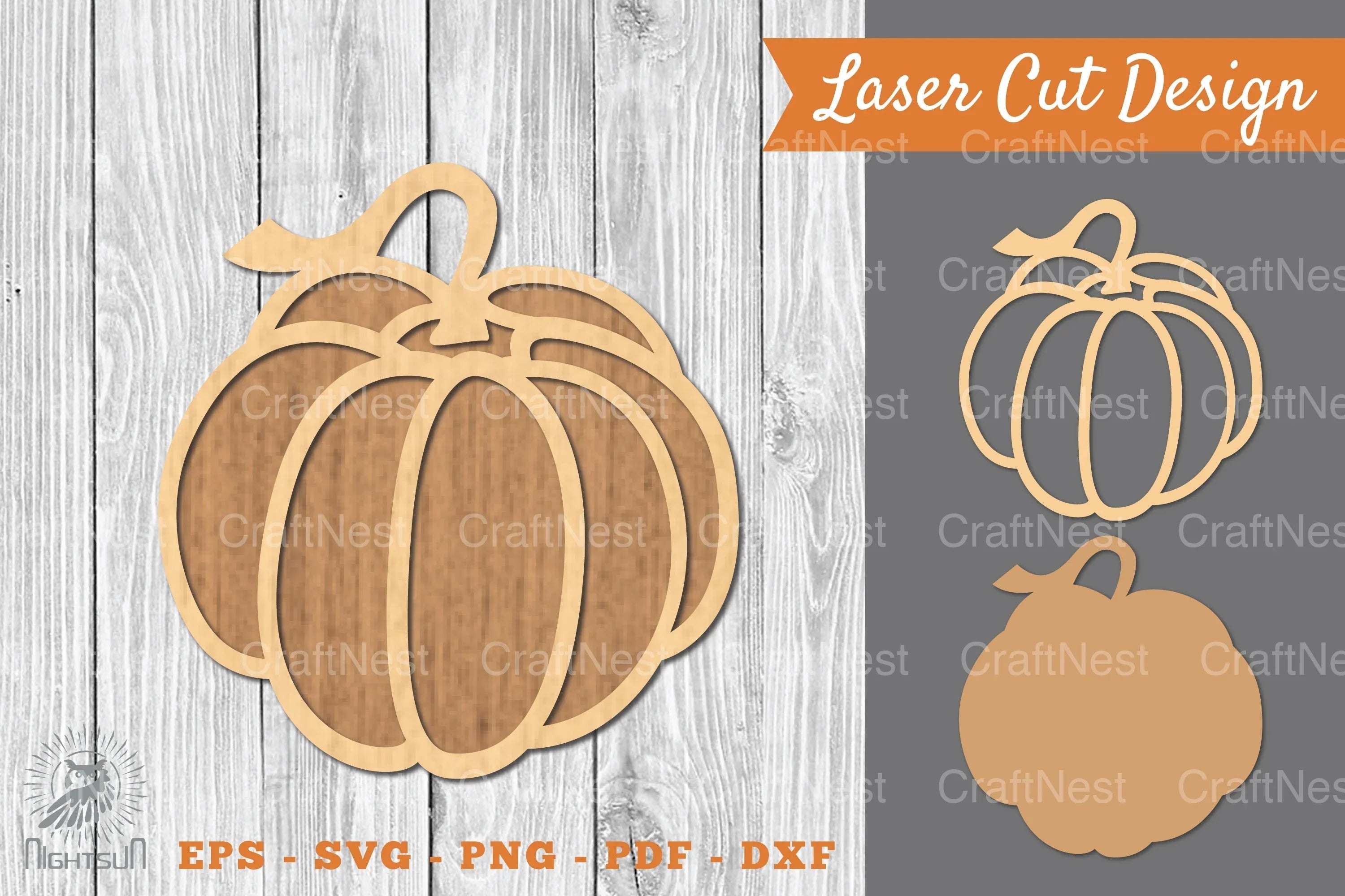 Pumpkin Laser Cut Decoration SVG Bundle - CraftNest - Digital Crafting and Art